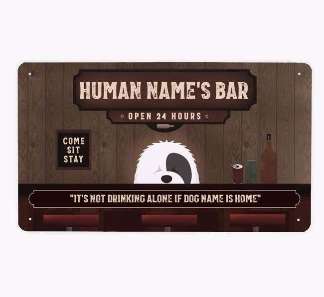 Vintage Bar: Personalised {breedFullName} Metal Sign